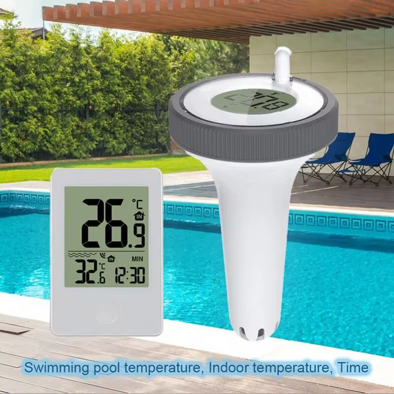 Therye.com-Moniteur de température flottant sans fil pour piscine