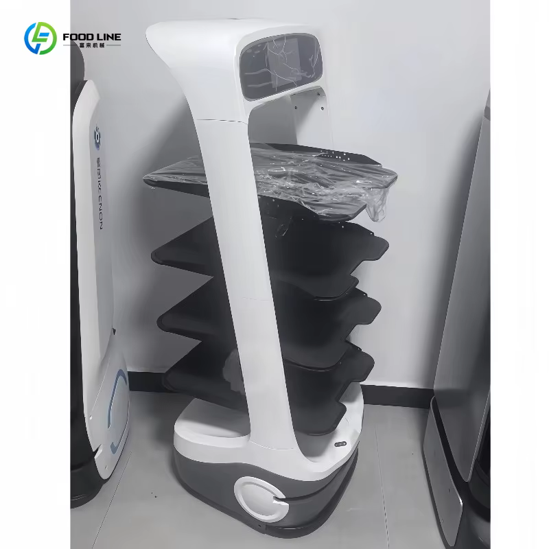 Robot de livraison de nourriture autonome personnalisé, machine intelligente multifonctionnelle pour serveurs, pour utilisation en restaurant
