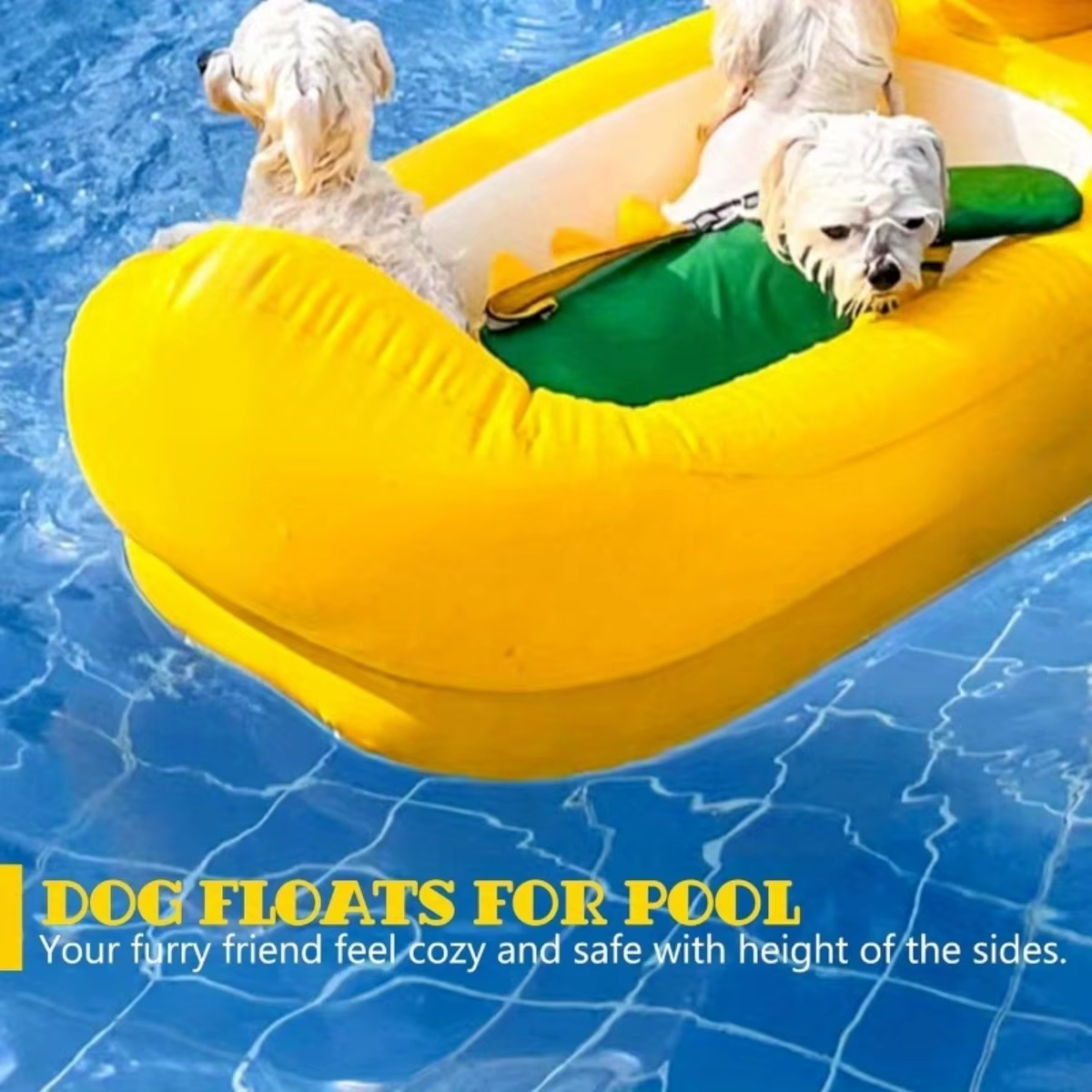 Flotteur gonflable pliable en Pvc pour chiens 2 en 1
