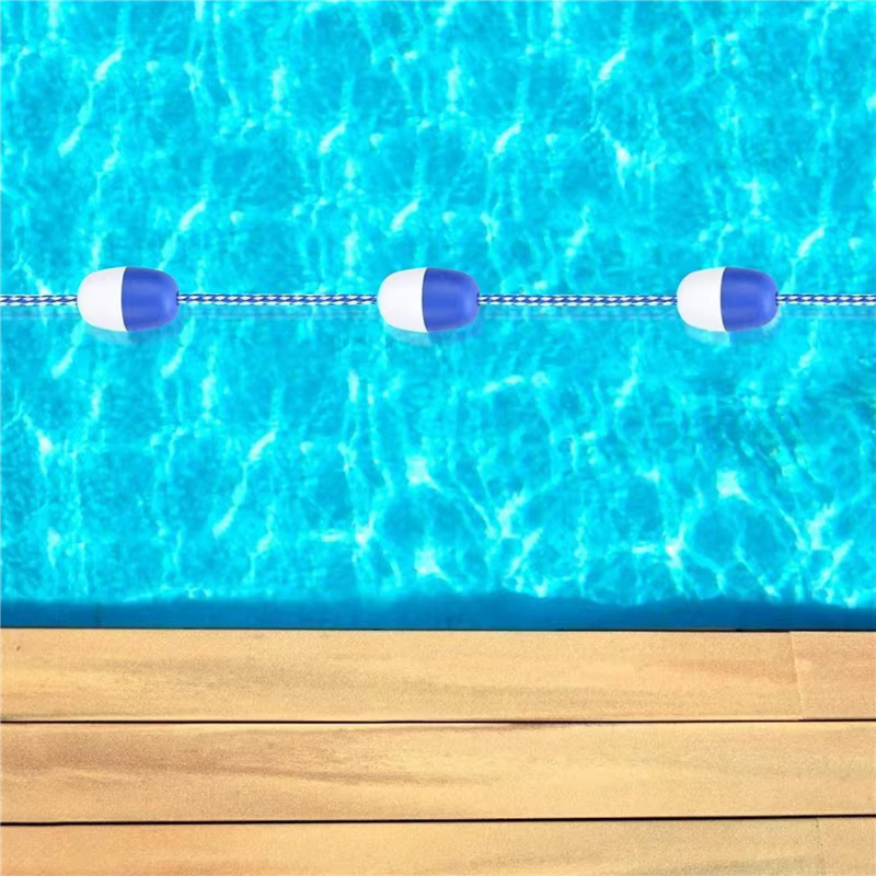 4X 11 boules ligne de flotteur de sécurité-5M corde de séparation de sécurité de piscine