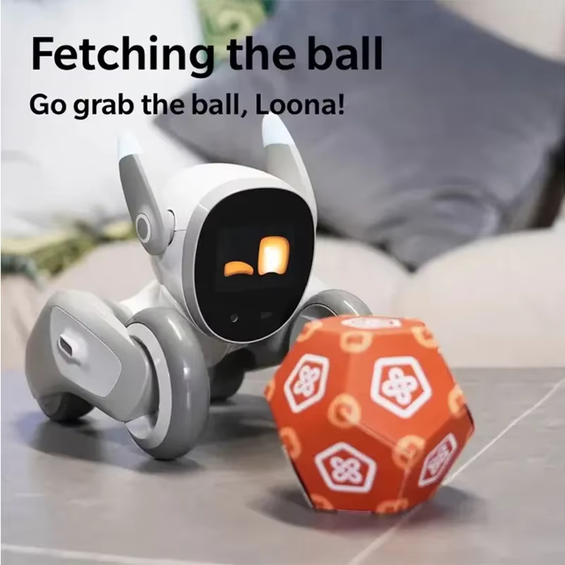 Robot vocal intelligent Loona Dogs GPT Assistant, animaux de compagnie électroniques IA, recharge automatique, multifonctionnel, robot intelligent