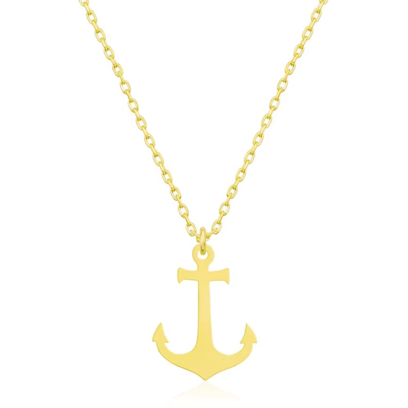 Collier en acier inoxydable pour femmes et hommes, style Hip Hop Punk, pendentif géométrique ancre de mer, ras du cou, Bijoux minimaliste, cadeaux de fête