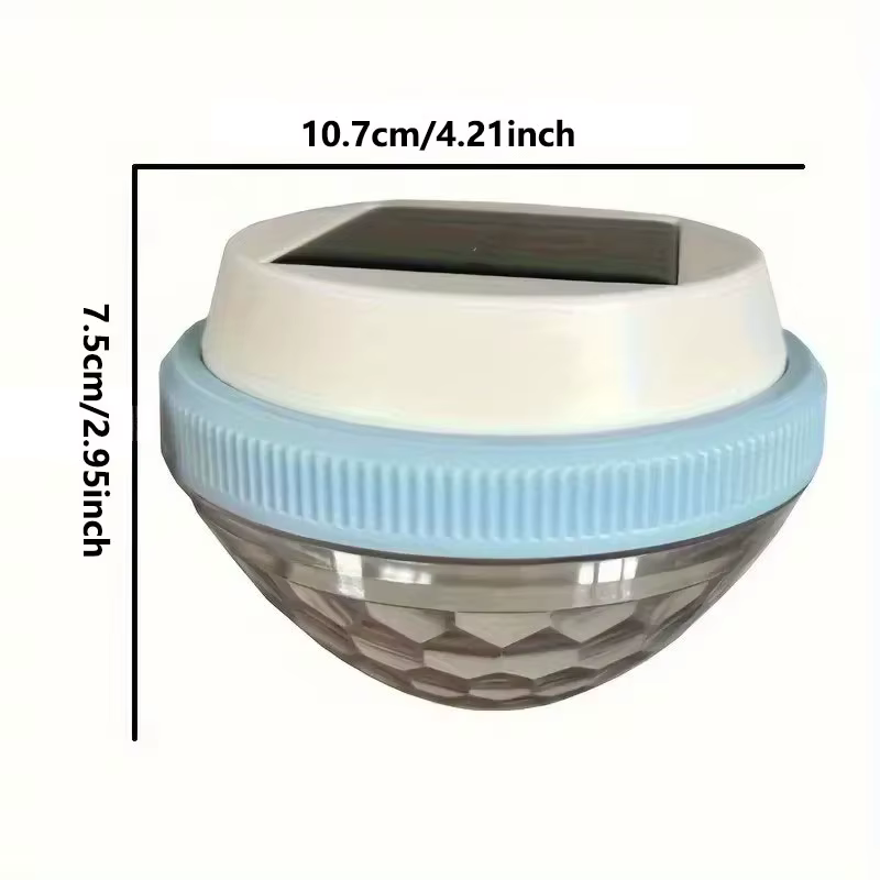 Lumière solaire flottante pour piscine