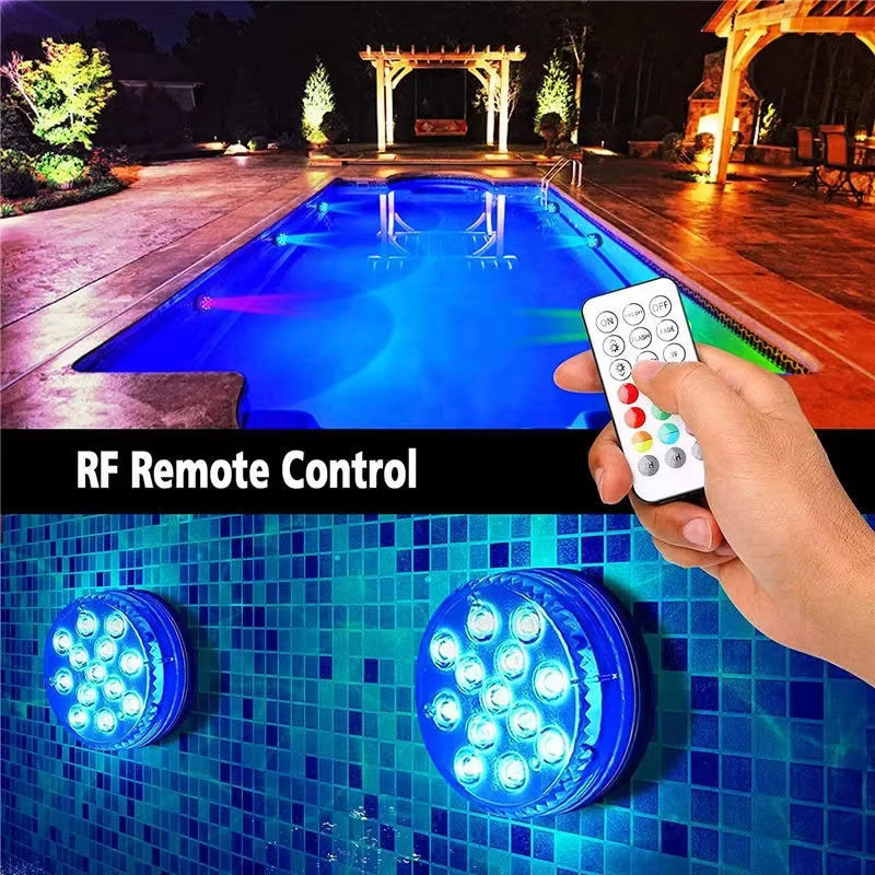 Lumière de piscine 13LED télécommande RGB