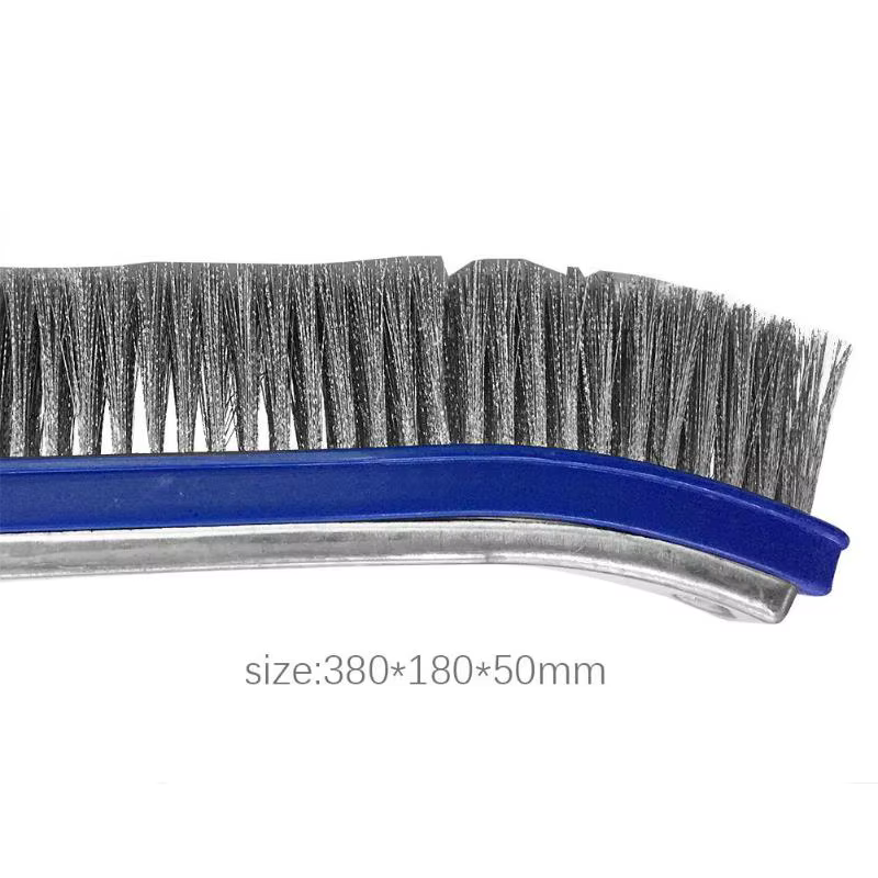 Brosse pour mur et sol de piscine en béton en acier inoxydable de 18 pouces