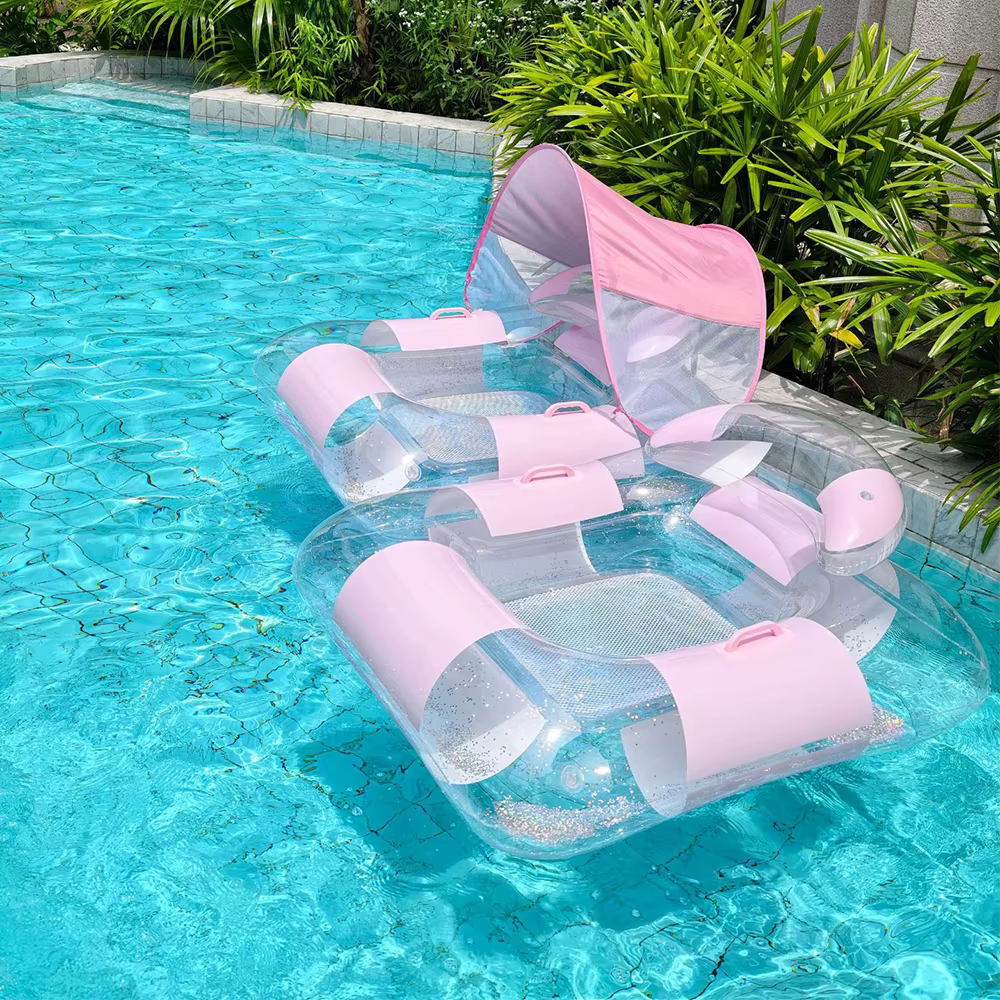 1 Pièce Matelas Flottant Gonflable en Maille pour Piscine