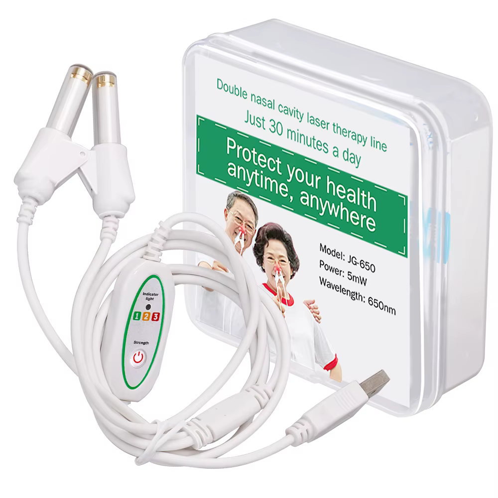 Thérapie laser auriculaire LLLT, irradiation laser, traitement physique du acouphènes, bouchons auriculaires, otite moyenne, surdité, rhinite nasale, sinusite