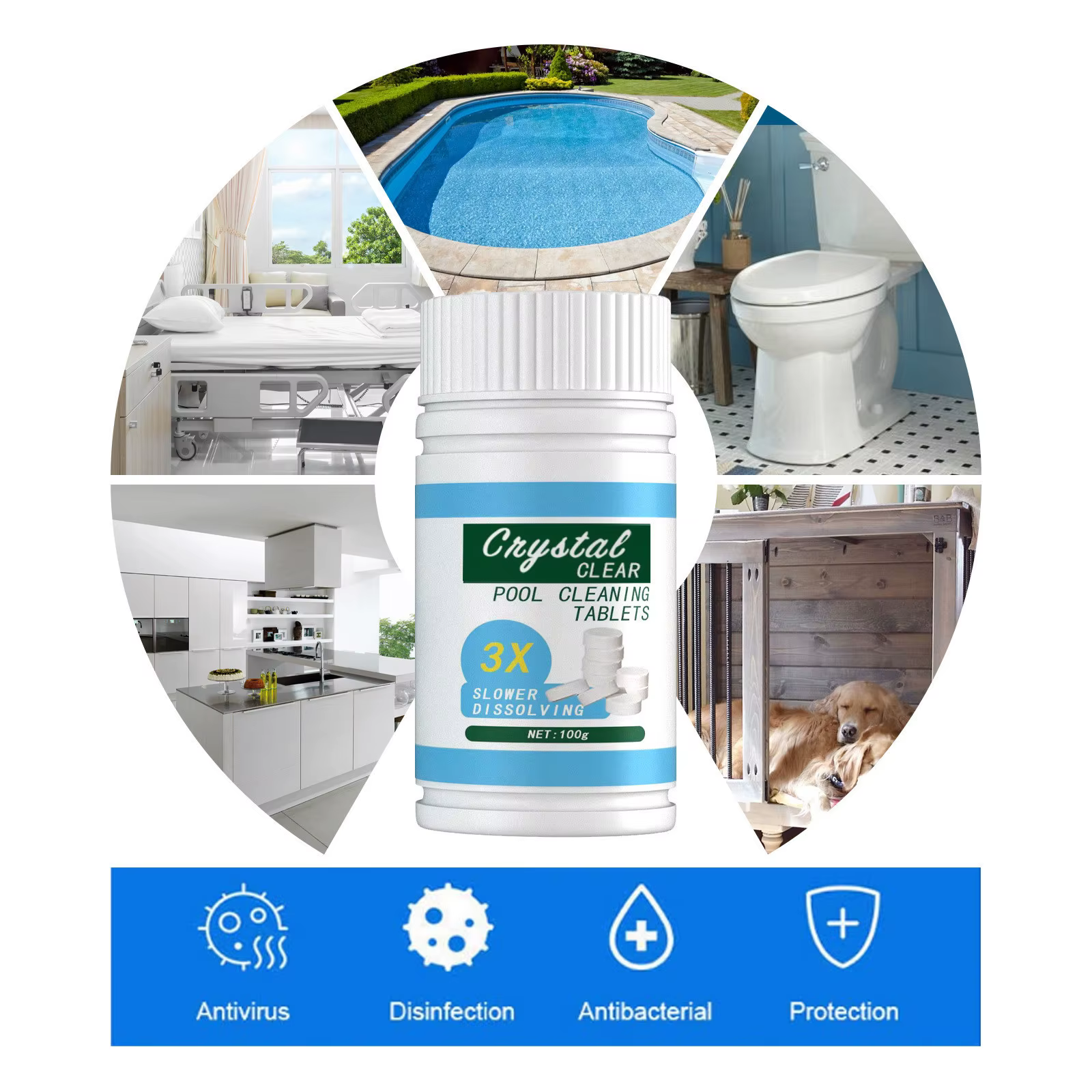 Distributeur chimique de Spa flottant