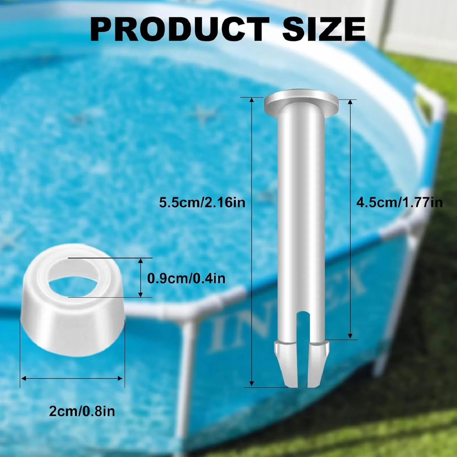 Exacpilles de joint de piscine en plastique et joints en caoutchouc