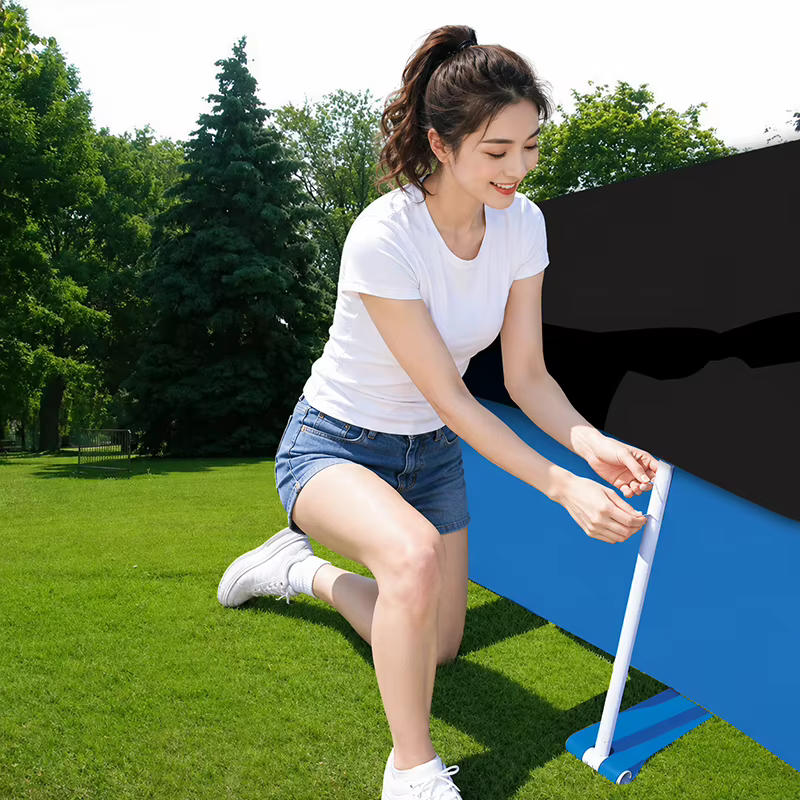 Bâche de protection rectangulaire durable et imperméable pour piscine