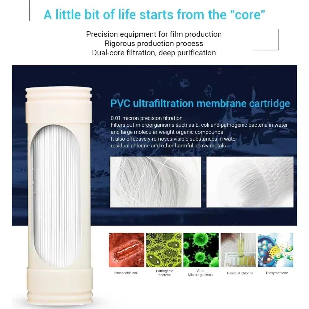 DIVEDEER 3000L purificateur d'eau 304 acier inoxydable PVDF Ultra Filtration