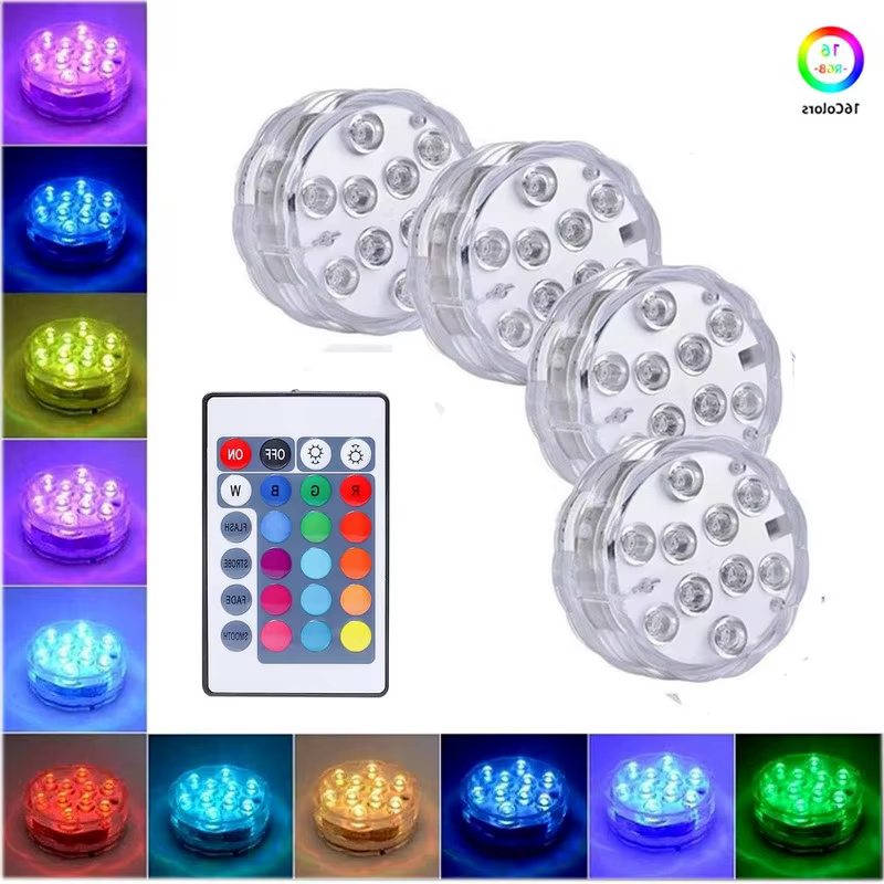 Lumière de piscine LED pour éclairage extérieur IP68 étanche baignoire à remous sous-marine Spa Aquarium gonflable
