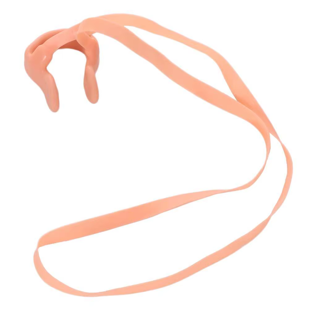 Clip nasal de natation avec cordon en silicone et latex, souple et étanche, bouchons nasaux de natation, accessoires de piscine