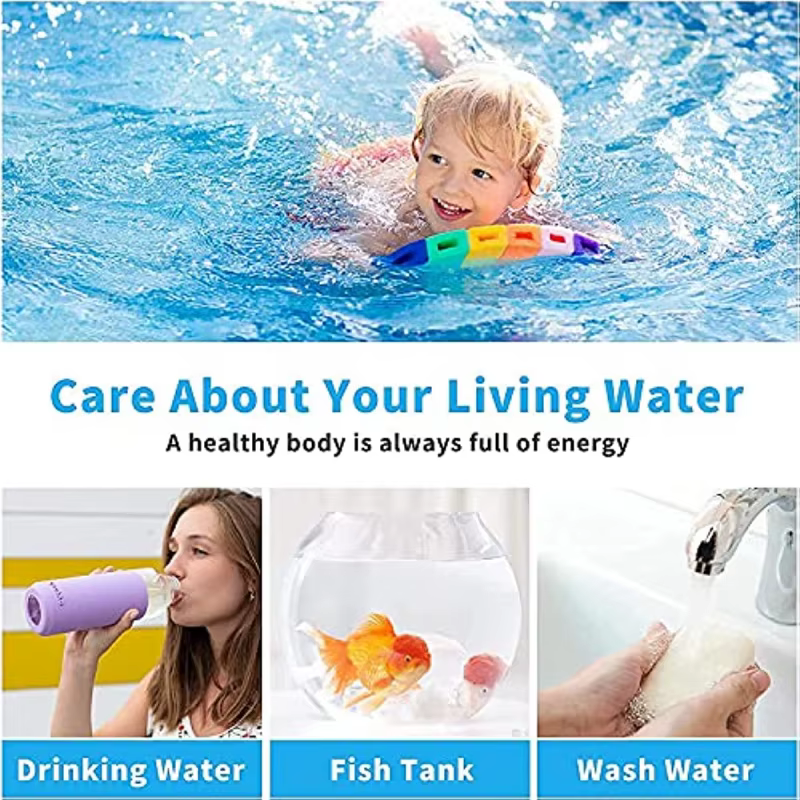 Kit de 50 bandelettes de test de qualité de l'eau de piscine