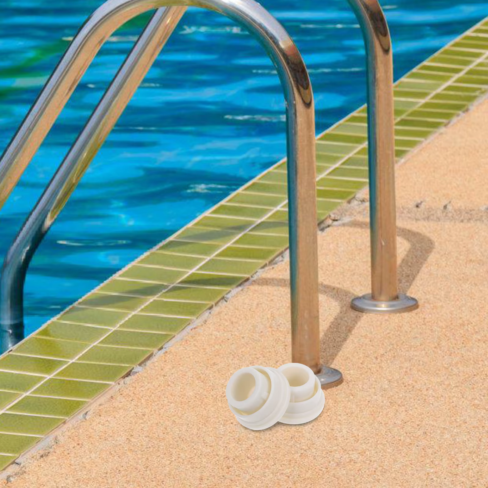 2 protections d'échelle de piscine en caoutchouc