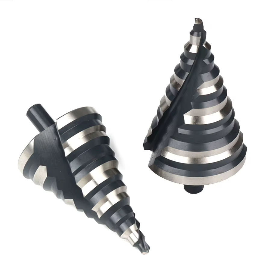 Foret à taraudage robuste avec rainure spirale, adapté pour percer des trous dans l'acier inoxydable, le cuivre, l'aluminium, le bois et le plastique