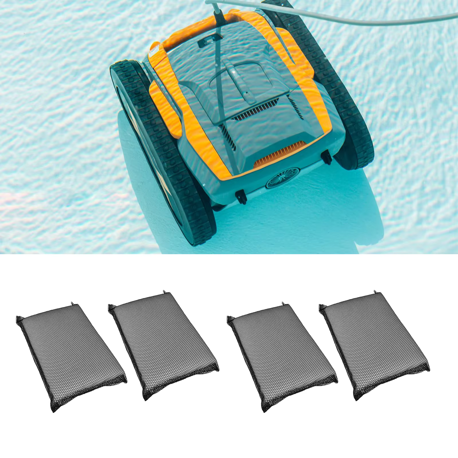 Tampons filtrants pour nettoyeur de piscine robot