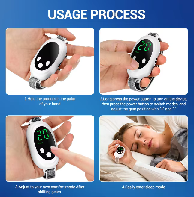 Appareil intelligent de relaxation du sommeil à intensité réglable en deux modes pour soulager l'anxiété, réguler les fonctions neurologiques et améliorer l'insomnie