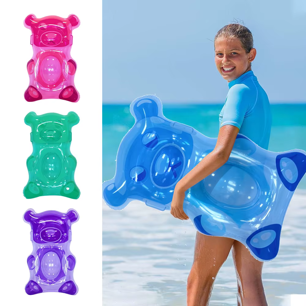 1 pièce Flotteur gonflable en forme d'ours gommeux pour enfants