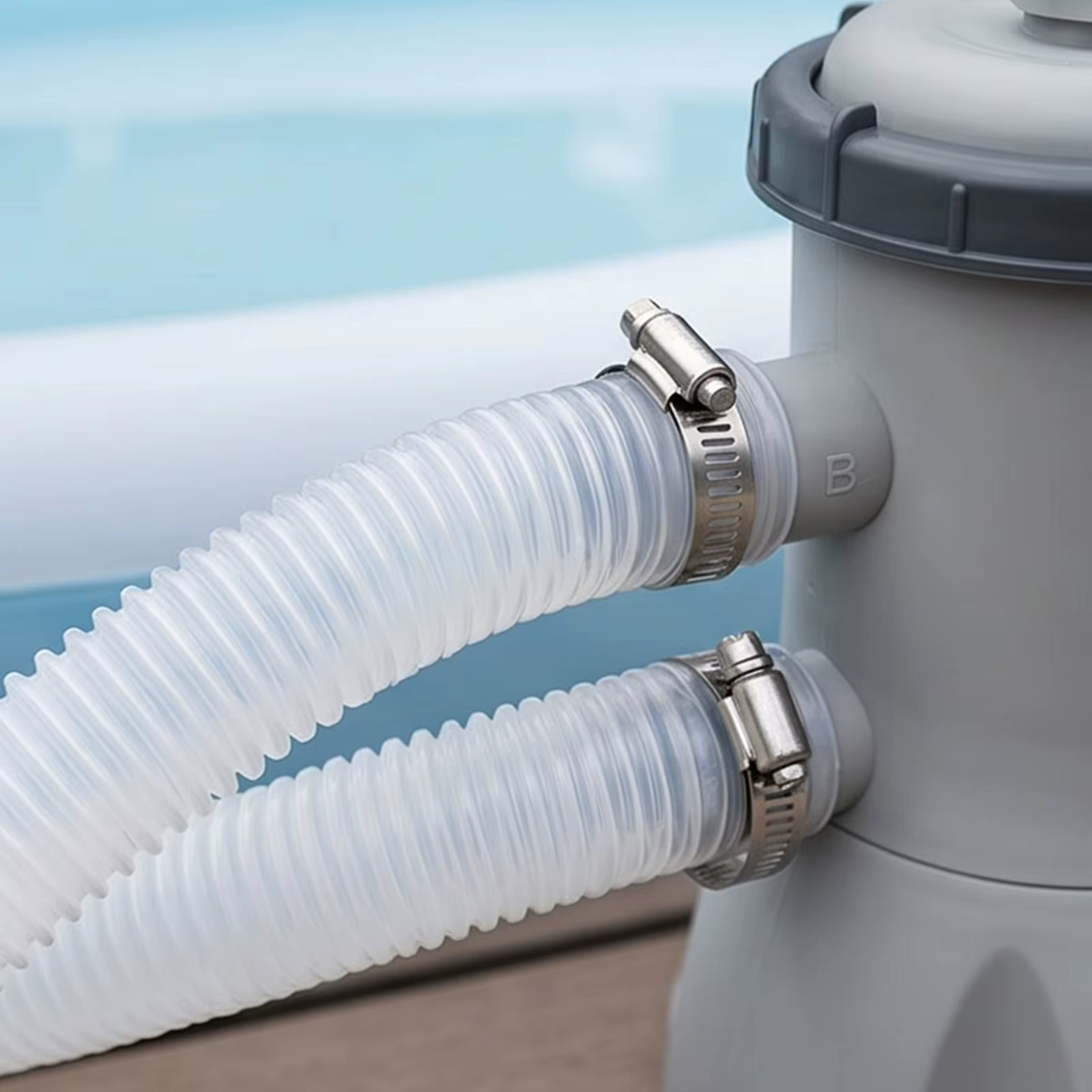 Tuyaux flexibles pour pompes filtrantes de 1,5 m, tuyaux de filtration pour piscines hors sol, tuyau de piscine en PE pour accessoires INTEX 300/330/530/1000