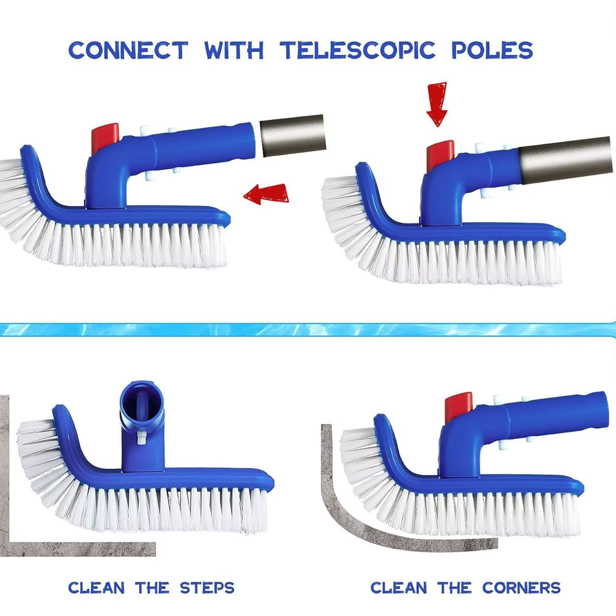 Brosse de nettoyage pour robots nettoyeurs de piscine