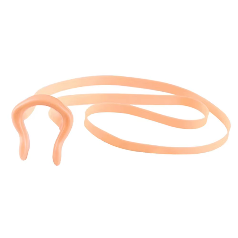 Clip nasal de natation avec cordon en silicone et latex, souple et étanche, bouchons nasaux de natation, accessoires de piscine