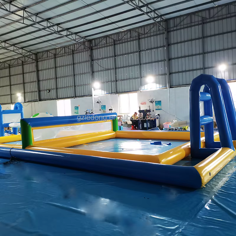 Jeux aquatiques d'été terrain de volley-ball gonflable amusant plage Sports nautiques