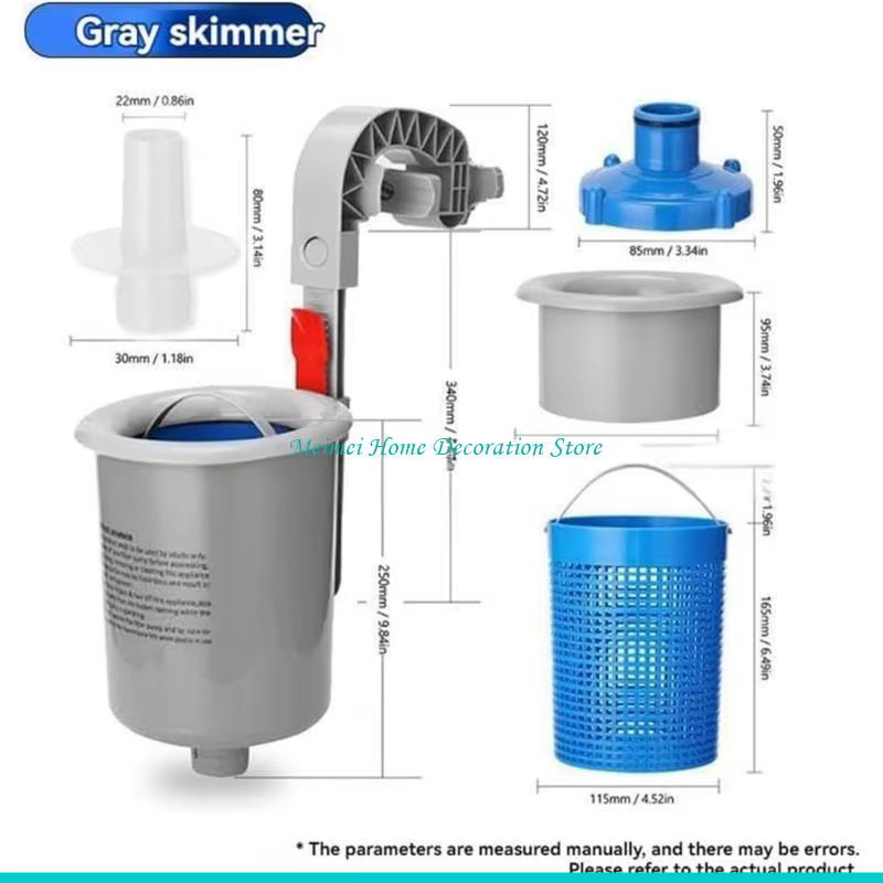 H7BF – écumeur surface automatique pour piscine, support réglable