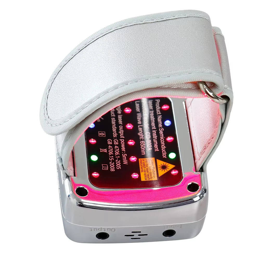Dispositif de thérapie de rhinite 2 en 1, dispositif de traitement au Laser à semi-conducteur 650nm pour l'hypertension artérielle, la rhinite du nez couturée