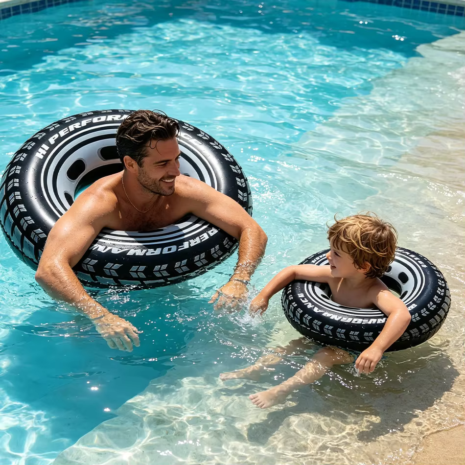 Nouveaux jouets d'été 2026 : Bouée de piscine en forme de pneu