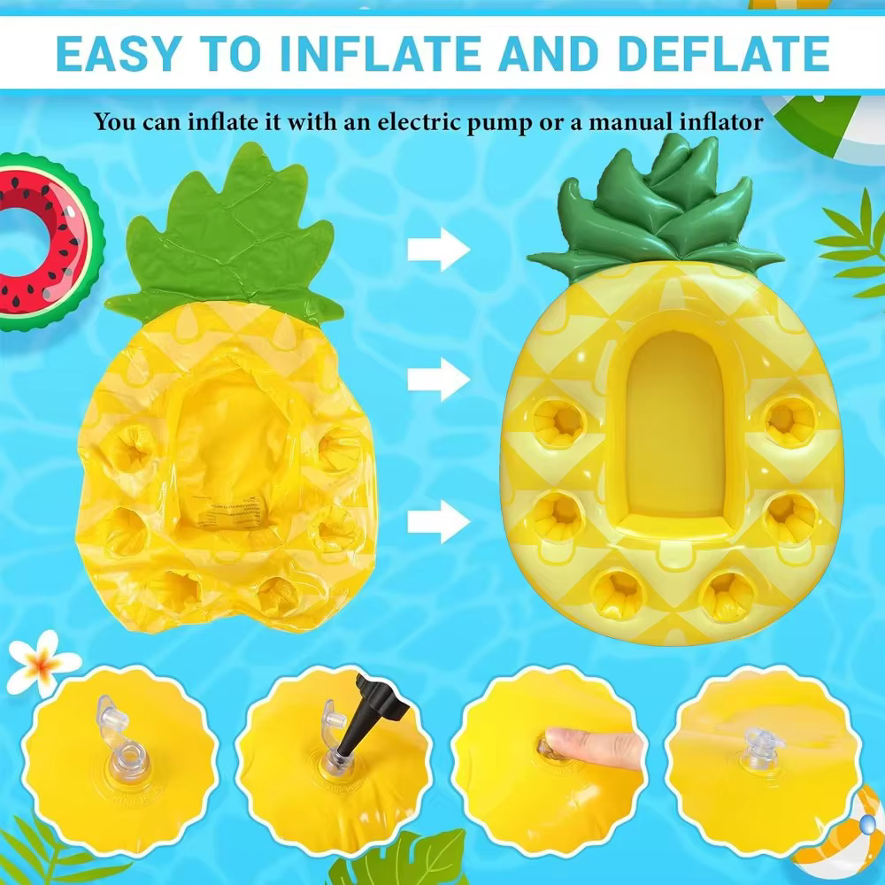 Porte-boissons gonflable flottant pour piscine