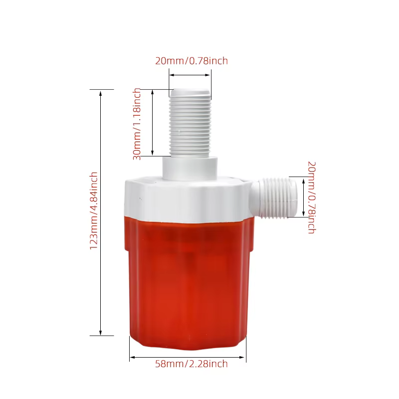 Vanne de niveau à flotteur 1/2 "3/4" 1 ", arrêt automatique de l'eau et interrupteur de maquillage pour piscine et Restaurant