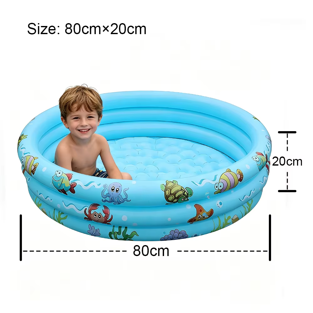 Piscine gonflable ronde à 3 anneaux
