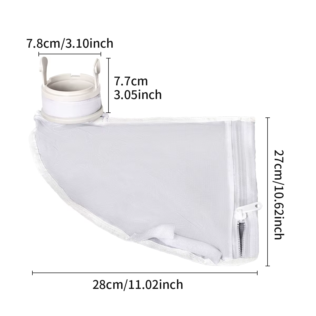 Sac de nettoyage de piscine et brosse en mousse pour robot nettoyeur