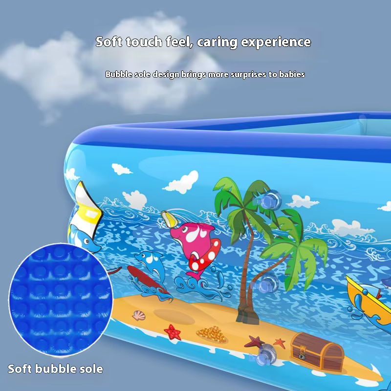 Piscine rectangulaire gonflable de 120 cm pour l'extérieur