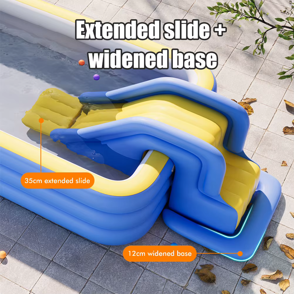 Toboggan aquatique gonflable compact