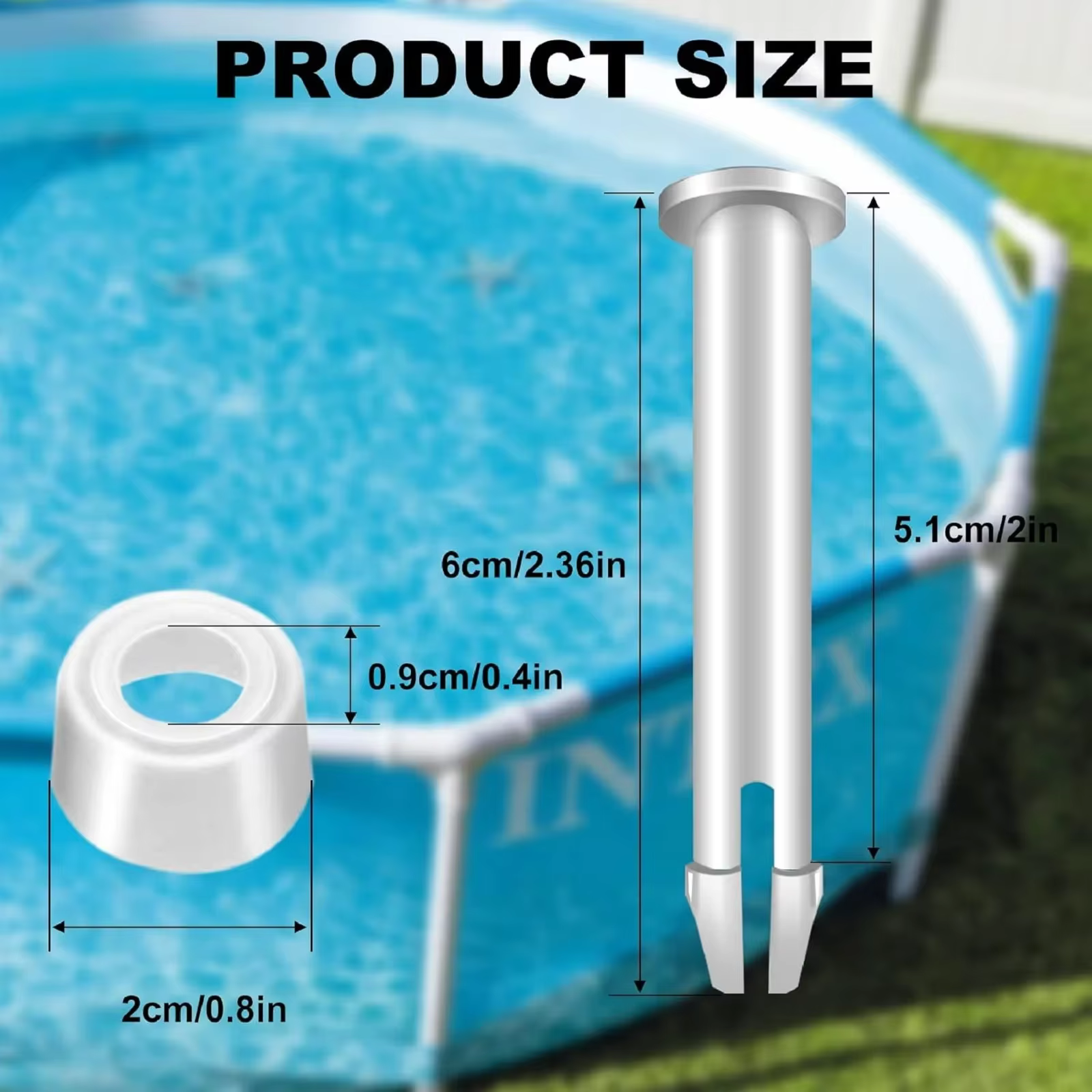 Exacpilles de joint de piscine en plastique et joints en caoutchouc
