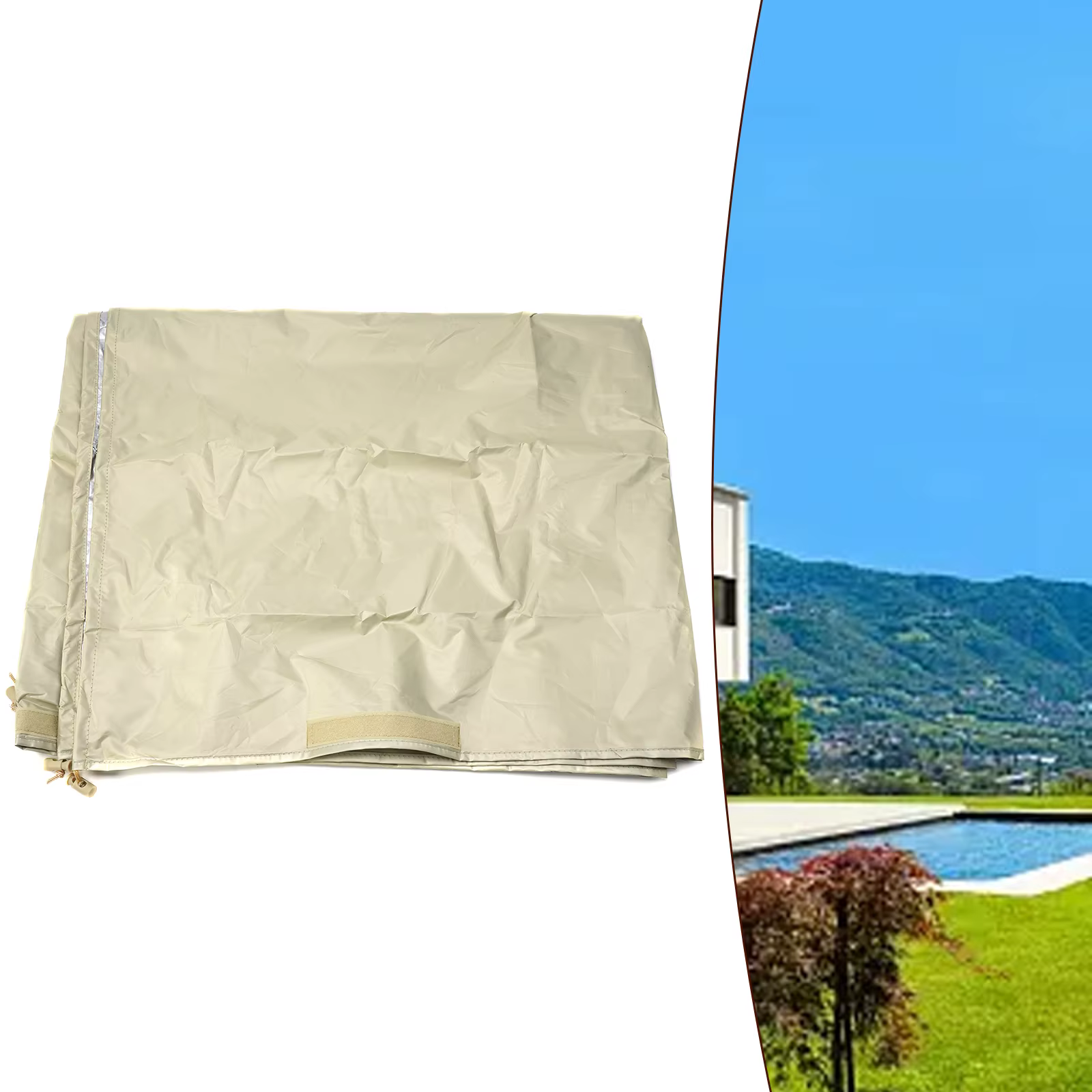Housse de protection robuste pour enrouleur solaire de piscine