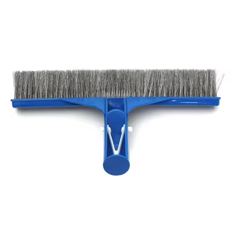 Brosse à algues en acier inoxydable durable de 10 pouces pour le nettoyage des piscines