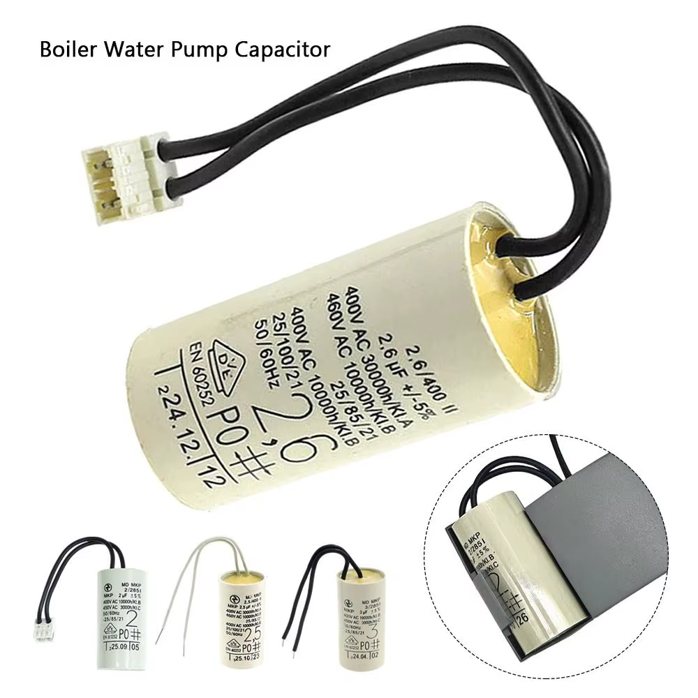 Condensateur de pompe à eau pour chaudière 2uF 2.5uF 2.6uF 3uF
