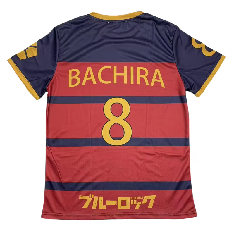 Anime japonais # Maillot de football 8 BACHIRA FC Barça, costume de cosplay, uniforme de football Bachira Meguru, chemises imprimées en 3D