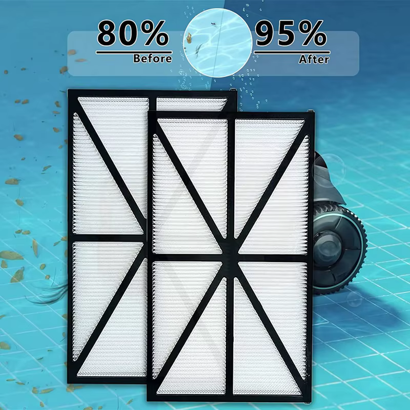 T02C!-4 pièces filtres de nettoyage de piscine lavables RCX70101 pour Tigershark pour Sharkvac pour Aquavac robot