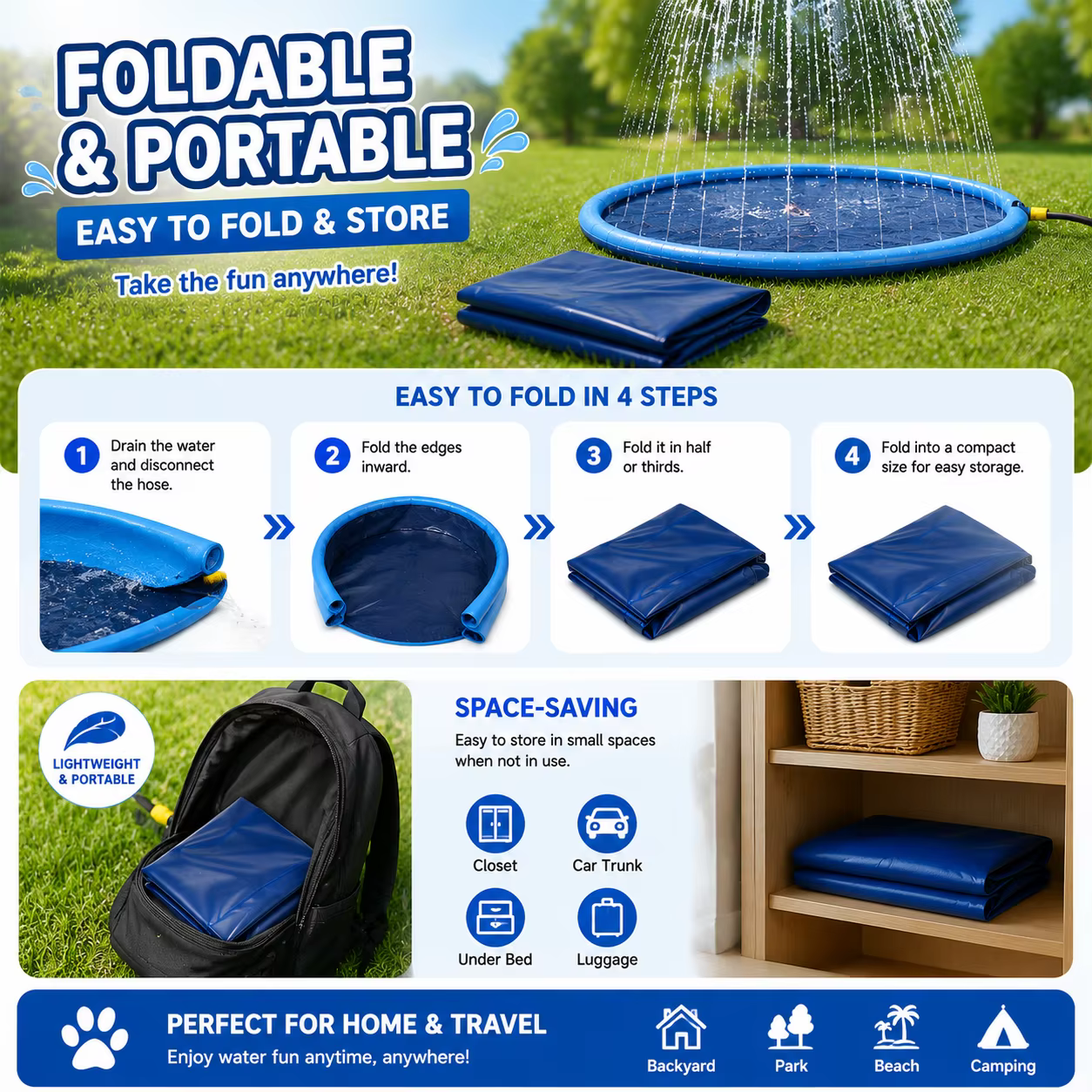 Piscine gonflable pour chien