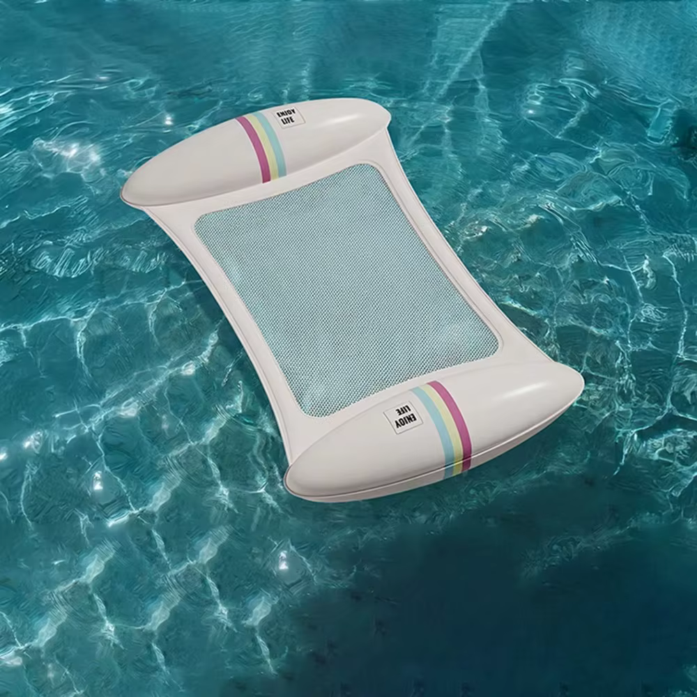 1PC Transat gonflable pour piscine avec siège en maille