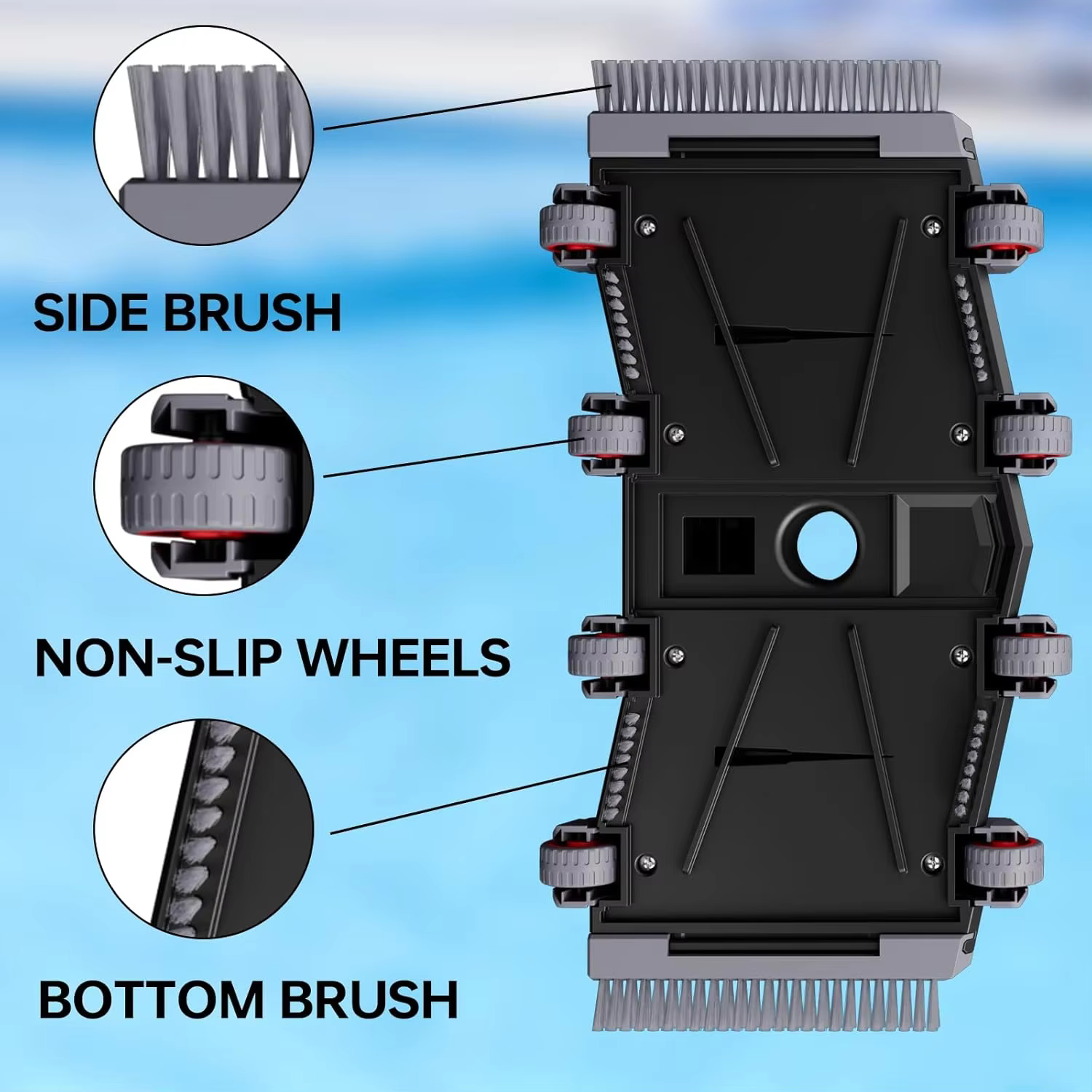 Tête d'aspirateur pour piscine de 17