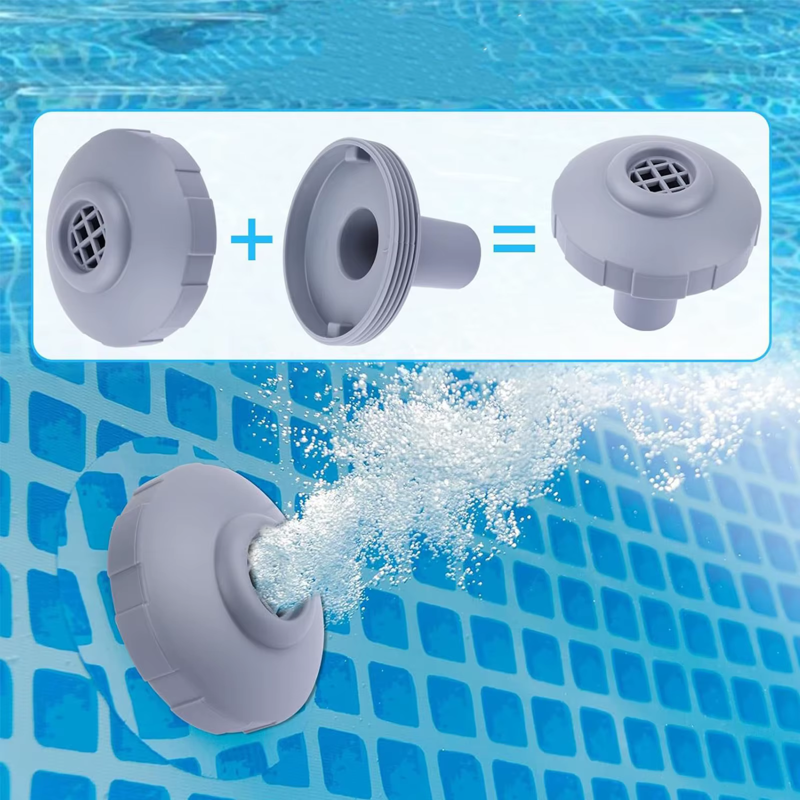Kit de remplacement de raccords de filtres d'entrée pour piscine Intex 11070/12364