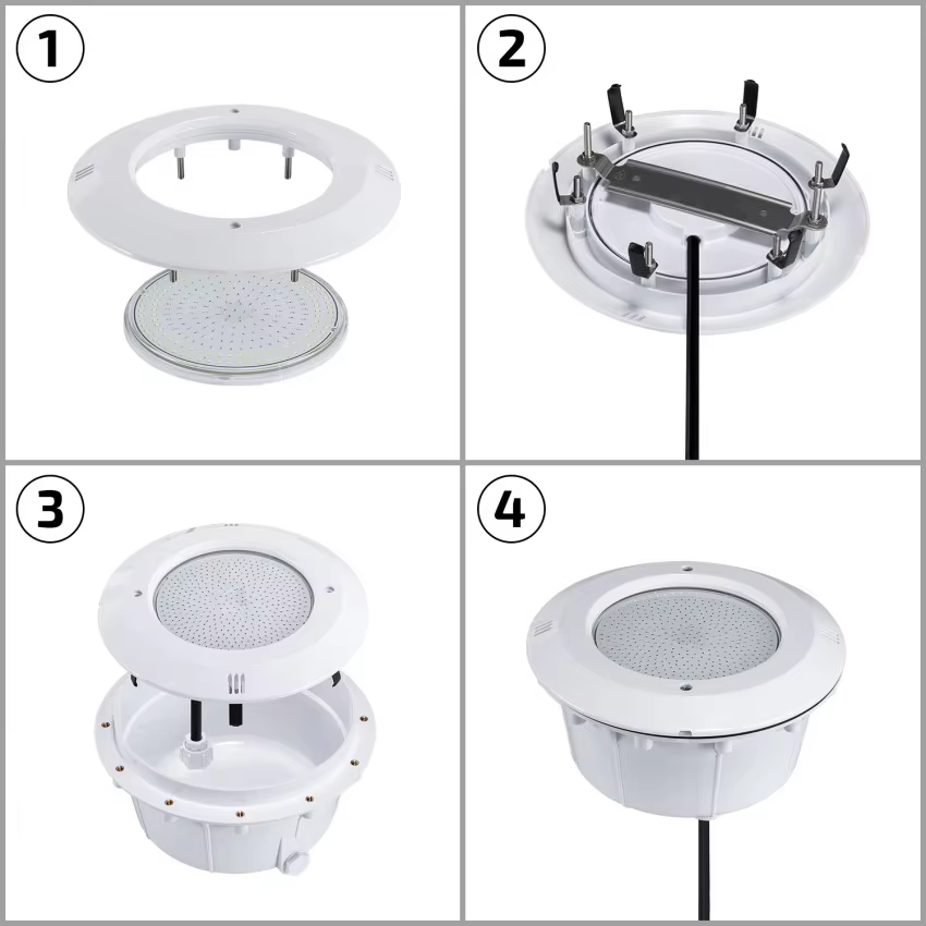 Piscine 18W 25W 35W lumière résine remplie