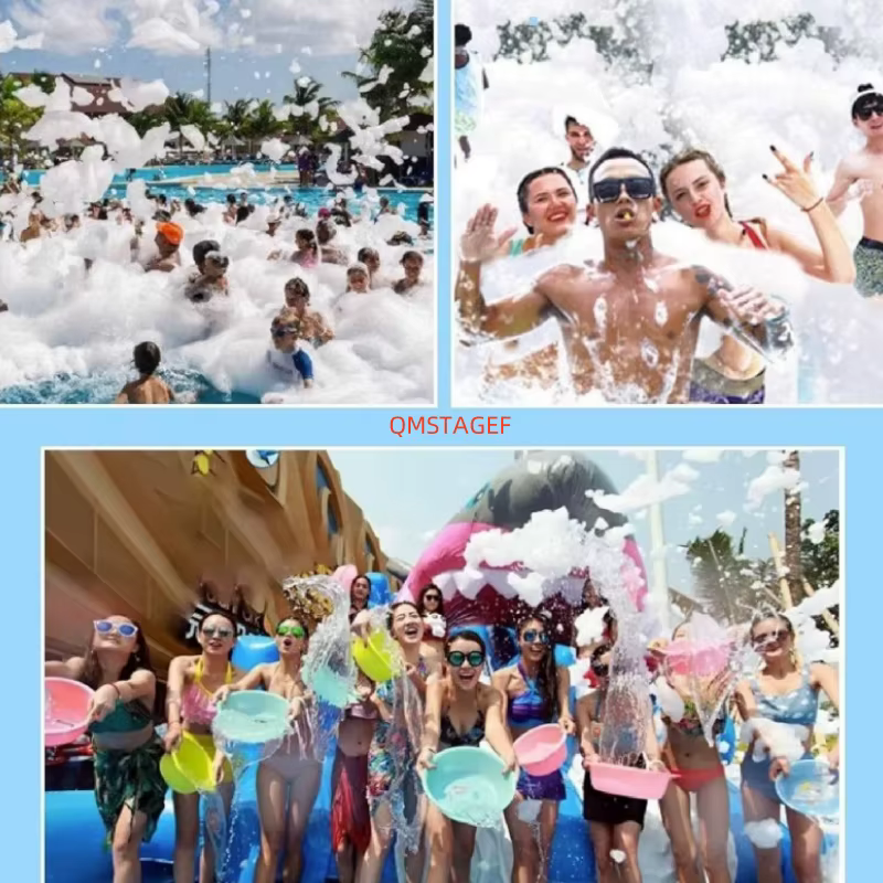 Avec tréteau pompe à eau 1100w canon bulle mousse Jet Machine piscine fête maternelle enfant Shcool