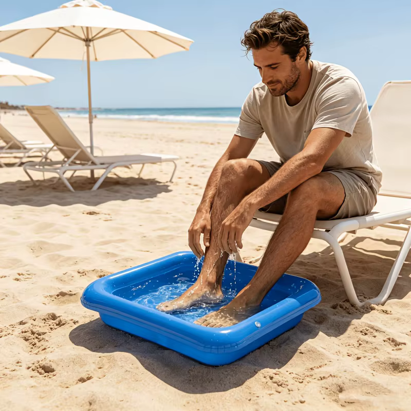 Baignoire de nettoyage de piscine pliable et portable