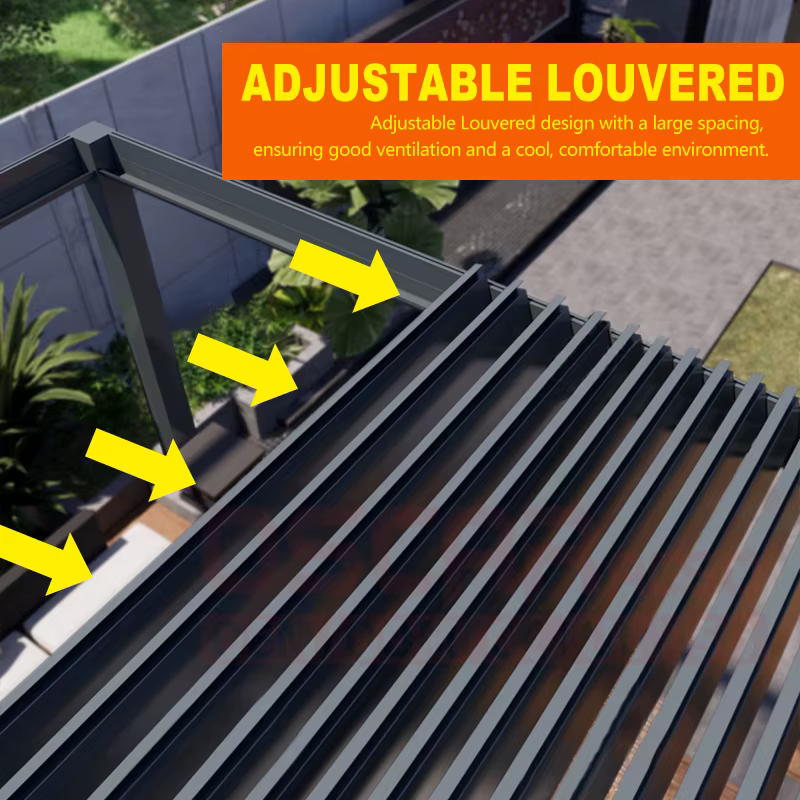 Ensembles de meubles de patio extérieurs, pergola en métal pour jardin, balcon ou cour arrière